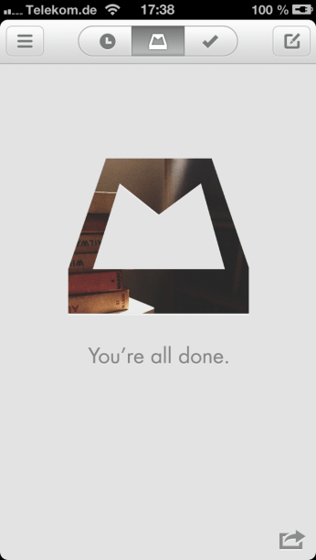 Die kleine Belohnung, wenn man Fertig ist. 