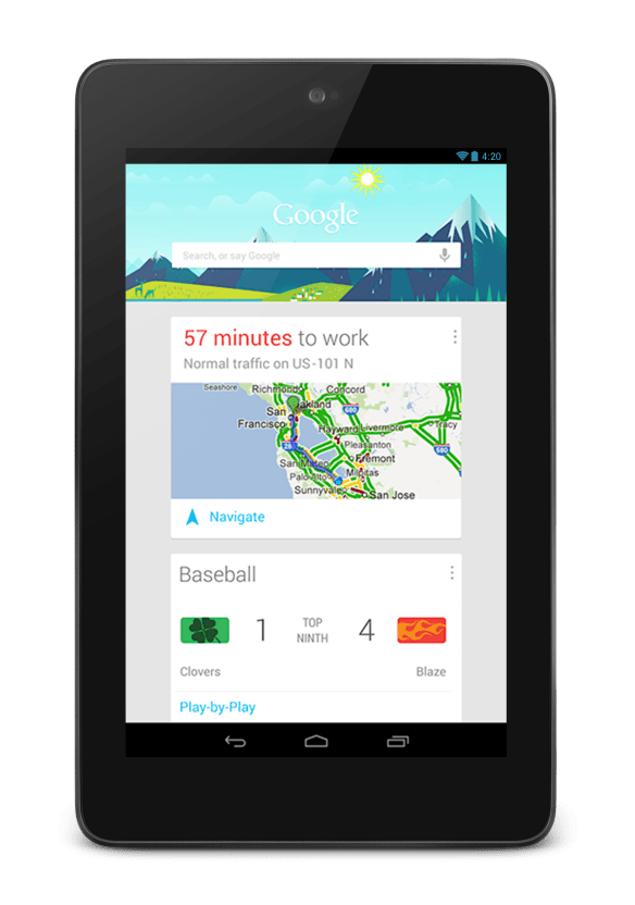 Das Google Nexus 7. All Rights reserved by Google.  Picture: Jordan Newman