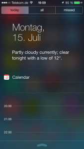 Das Benachrichtigungszentrum