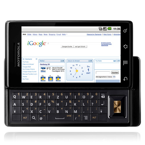 Das Milestone verhalf Android zum Sprung auf die ganz große Bühne. Quelle: Motorola 