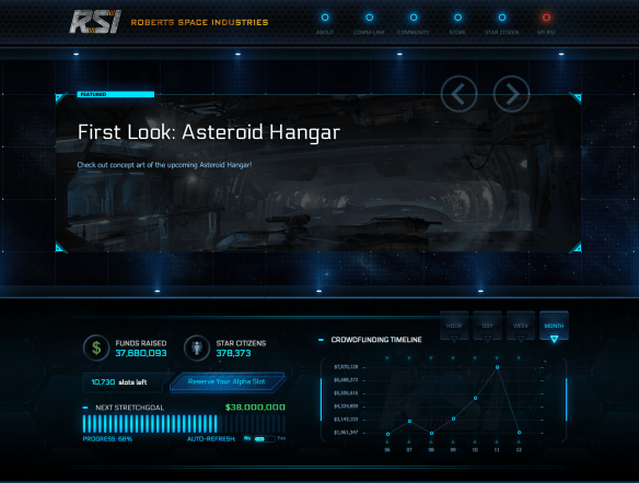 Star Citizen ist die erfolgreichste Crowdfundingkampagne aller Zeiten: Quelle: Cloud Imperium Games