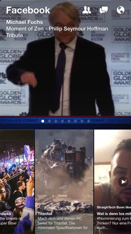 Die neue Kartenansicht in Facebook Paper.