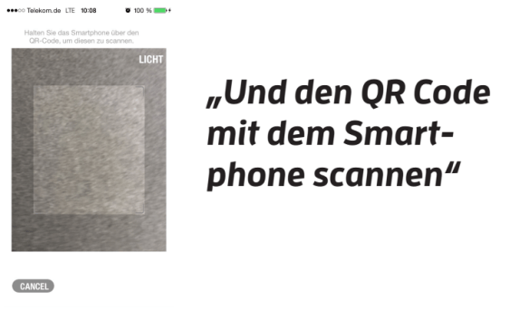 Statt NFC nutzt Yapital QR-Codes.