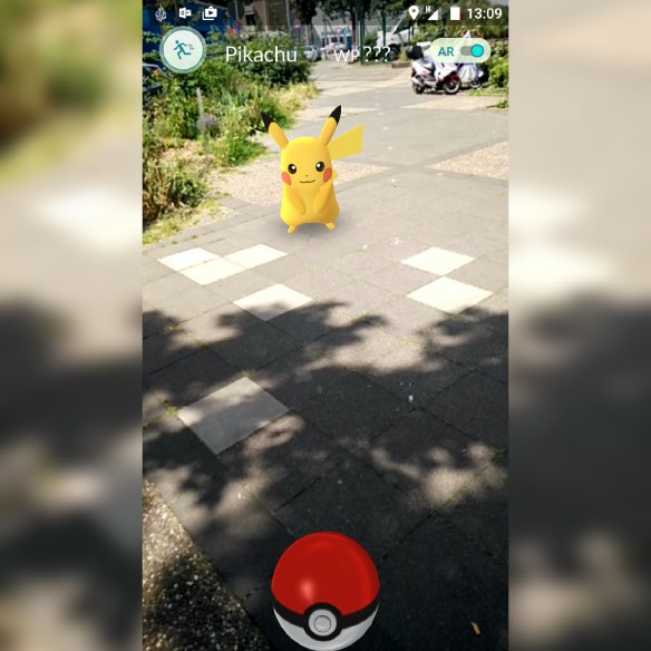 Unser erstes Pokemon - ein Pikachu